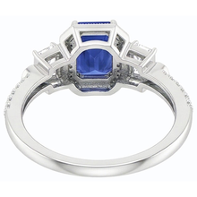 Afbeelding in Gallery-weergave laden, echte round saffier 2.50karaat ring profielweergave
