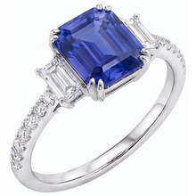 Afbeelding in Gallery-weergave laden, echte round diamant 3karaat ring vooraanzicht
