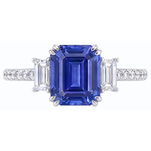 Afbeelding in Gallery-weergave laden, echte round diamant 3karaat ring close-up detail
