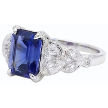 Afbeelding in Gallery-weergave laden, echte round diamant 3.50karaat ring close-up detail
