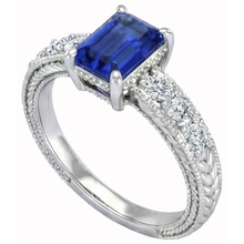 Afbeelding in Gallery-weergave laden, echte round diamant 2.10karaat ring vooraanzicht
