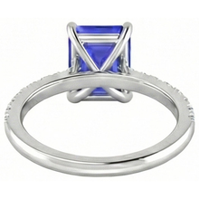 Afbeelding in Gallery-weergave laden, echte round saffier 2.70karaat ring profielweergave
