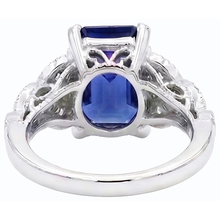 Afbeelding in Gallery-weergave laden, echte round diamant 3.50karaat ring bovenaanzicht
