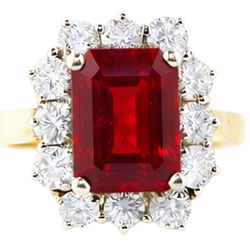 Echte Robijn Ring 7.45 Karaat