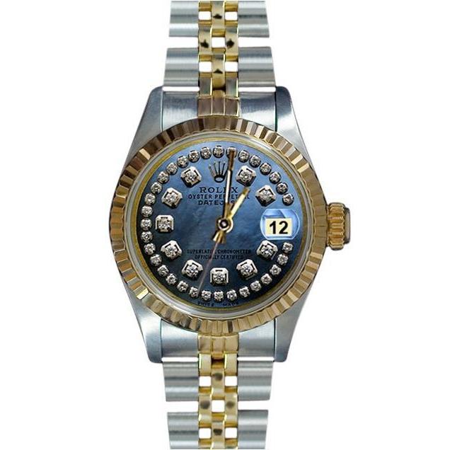Snaar diamanten wijzerplaat Datumjust Rolex