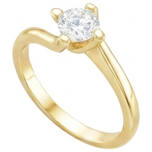 Afbeelding in Gallery-weergave laden, echte round diamant 1.75karaat ring zijaanzicht
