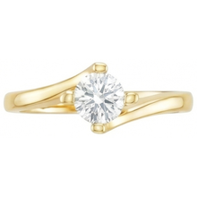 Afbeelding in Gallery-weergave laden, echte round diamant 1.75karaat ring bovenaanzicht
