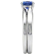 Afbeelding in Gallery-weergave laden, Solitaire 3 Karaats Ceylon Sapphire Ring Set 14K Nieuw
