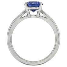 Afbeelding in Gallery-weergave laden, Solitaire 3 Karaats Ceylon Sapphire Ring Set 14K Nieuw
