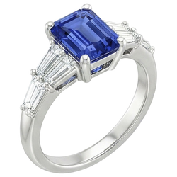 Echte Saffier Ring 4 Karaat