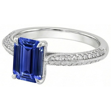 Afbeelding in Gallery-weergave laden, echte round diamant 4karaat ring bovenaanzicht
