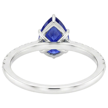 Afbeelding in Gallery-weergave laden, echte round diamant 4.50karaat ring zijaanzicht
