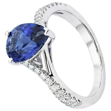 Afbeelding in Gallery-weergave laden, echte round diamant 4karaat ring close-up detail
