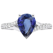 Afbeelding in Gallery-weergave laden, echte round diamant 4karaat ring op wit
