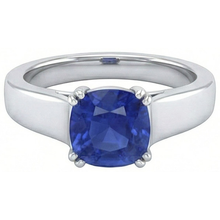 Afbeelding in Gallery-weergave laden, echte saffier 1.80karaat ring close-up detail
