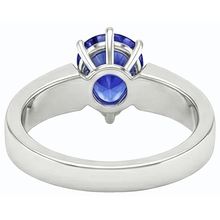 Afbeelding in Gallery-weergave laden, echte pear saffier 1.50karaat ring close-up detail
