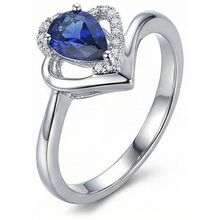 Afbeelding in Gallery-weergave laden, echte round diamant 2.50karaat ring op wit
