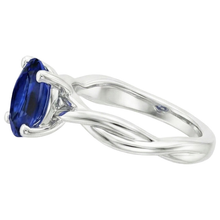 Afbeelding in Gallery-weergave laden, echte oval diamant 2karaat ring profielweergave
