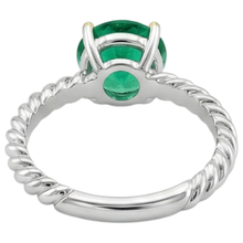 Afbeelding in Gallery-weergave laden, Smaragd Edelsteen Ring – achteraanzicht

