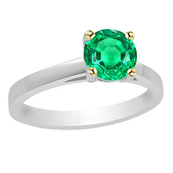 Smaragd Sieraadsteen Ring – GIA Gekeurd 2 karaat 14 Karaat