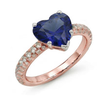 Afbeelding in Gallery-weergave laden, echte round diamant 3.50karaat ring zijaanzicht
