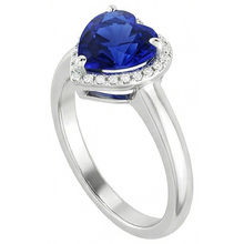 Afbeelding in Gallery-weergave laden, echte heart saffier 2.50karaat ring profielweergave

