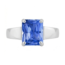 Afbeelding in Gallery-weergave laden, Solitaire Heren Ring Edelsteen Sieraden 2,50 Karaat Sri Lankaanse Saffier
