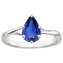 Afbeelding in Gallery-weergave laden, echte pear diamant 3.50karaat ring bovenaanzicht
