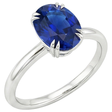 Afbeelding in Gallery-weergave laden, Solitaire Jubileumringset Ceylon Sapphire 2,50 karaat
