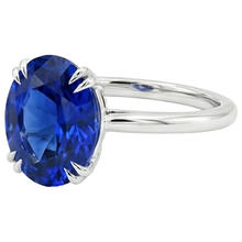 Afbeelding in Gallery-weergave laden, Solitaire Jubileumringset Ceylon Sapphire 2,50 karaat
