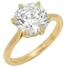 Afbeelding in Gallery-weergave laden, Solitaire Kussen Oud Mijn Slijpsel Natuurlijk uit de aarde gewonnen Diamanten Ring 3.50 Karaat Dames Sieraden
