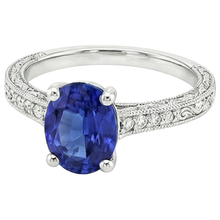 Afbeelding in Gallery-weergave laden, echte round diamant 3karaat ring bovenaanzicht
