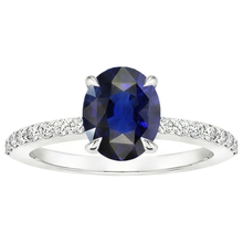Afbeelding in Gallery-weergave laden, echte round diamant 4karaat ring profielweergave
