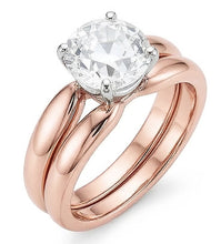 Afbeelding in Gallery-weergave laden, echte round diamant 1.50karaat ring zijaanzicht
