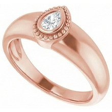Afbeelding in Gallery-weergave laden, echte pear diamant 1karaat watch zijaanzicht
