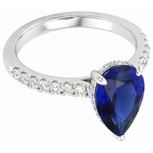 Afbeelding in Gallery-weergave laden, echte round diamant 3.50karaat ring profielweergave
