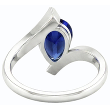 Afbeelding in Gallery-weergave laden, echte pear diamant 2karaat ring close-up detail
