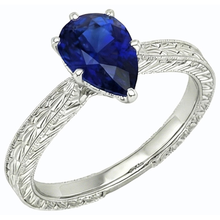 Afbeelding in Gallery-weergave laden, echte pear diamant 1.50karaat ring zijaanzicht
