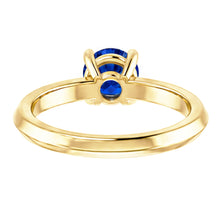 Afbeelding in Gallery-weergave laden, Solitaire Ring Blauwe Saffier 1,25 Karaat Geel Goud 14K Sieraden
