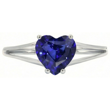 Afbeelding in Gallery-weergave laden, echte heart diamant 2karaat ring zijaanzicht
