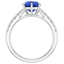 Afbeelding in Gallery-weergave laden, echte round diamant 5karaat ring close-up detail

