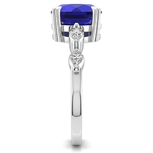 Afbeelding in Gallery-weergave laden, Solitaire Ring Met Accenten Peer Sri Lankaanse Saffier 4,50 Karaat
