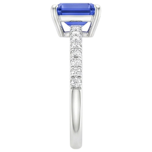 Afbeelding in Gallery-weergave laden, echte round diamant 4karaat ring op wit
