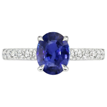 Afbeelding in Gallery-weergave laden, echte round diamant 4karaat ring op wit
