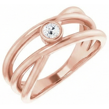 Afbeelding in Gallery-weergave laden, Solitaire Ring Old Miner Echt Diamond Bezel Triple Split Shank 1 Karaat
