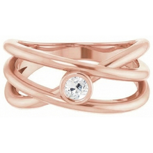 Afbeelding in Gallery-weergave laden, Solitaire Ring Old Miner Echt Diamond Bezel Triple Split Shank 1 Karaat
