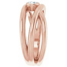 Afbeelding in Gallery-weergave laden, Solitaire Ring Old Miner Echt Diamond Bezel Triple Split Shank 1 Karaat
