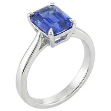 Afbeelding in Gallery-weergave laden, echte saffier 3karaat ring close-up detail
