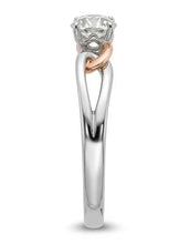Afbeelding in Gallery-weergave laden, echte round diamant 1karaat ring close-up detail

