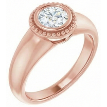 Afbeelding in Gallery-weergave laden, Solitaire Ring Rond Oud Mijn Slijpsel Natuurlijke uit de aarde gewonnen Diamant 2 Karaat Kastzetting Sieraden
